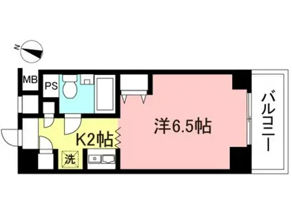 グランドパレス東北沢(1K/4階)の間取り写真