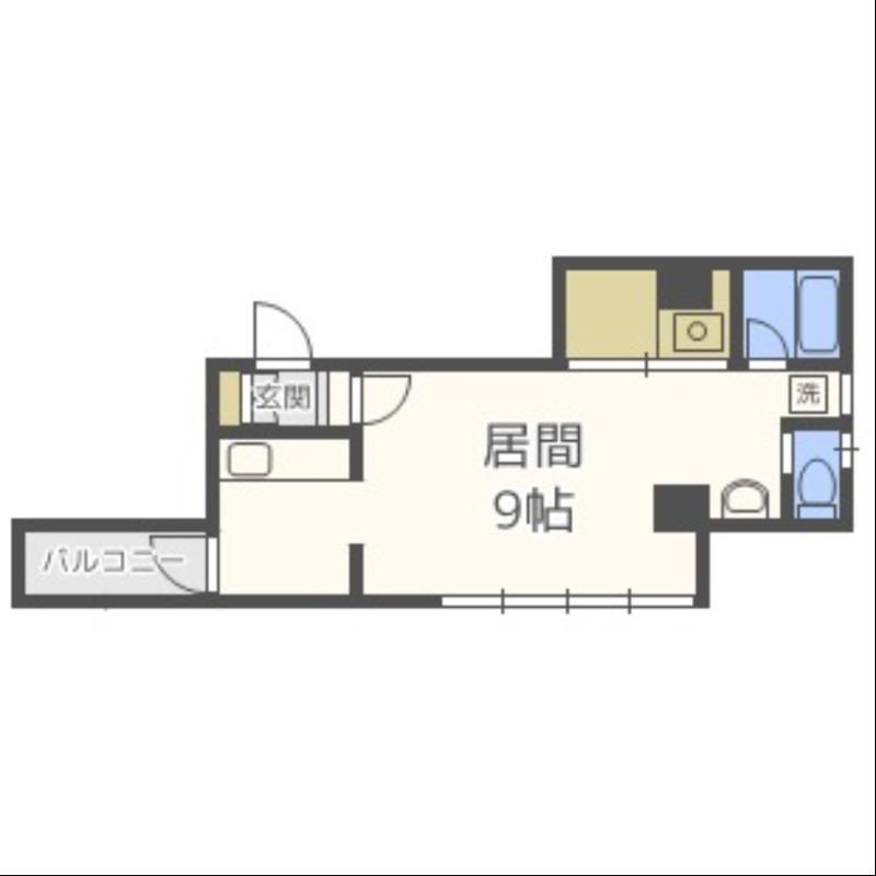 ANNTS(1K/6階)の間取り写真