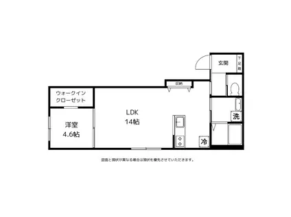 JEUESSE(1LDK/2階)の間取り写真