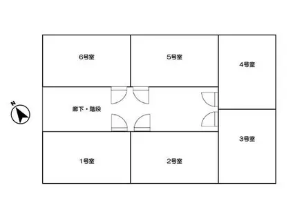 野沢ガーデン(ワンルーム/1階)の間取り写真