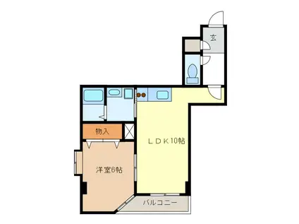 セントリアファースト(1LDK/5階)の間取り写真