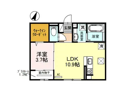 メゾン シトロン(1LDK/1階)の間取り写真