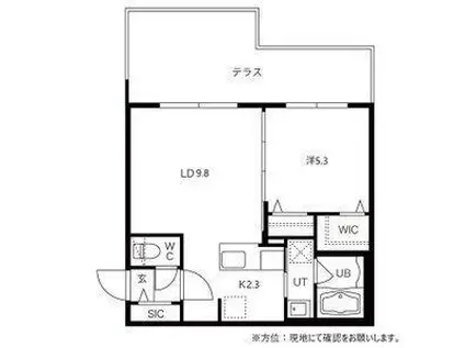 BLOSSOM GARDEN(1LDK/1階)の間取り写真