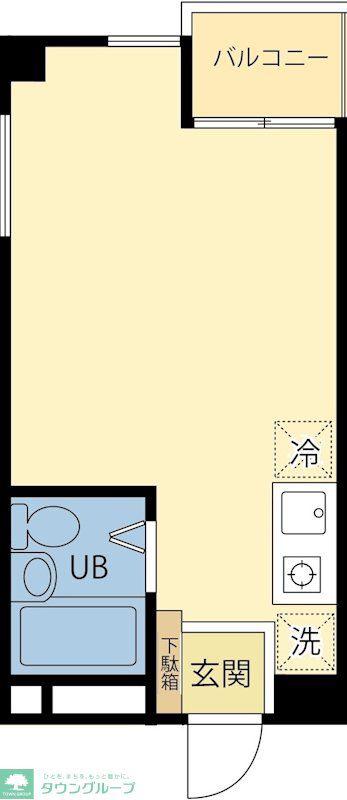 オオギハウス5(ワンルーム/2階)の間取り写真