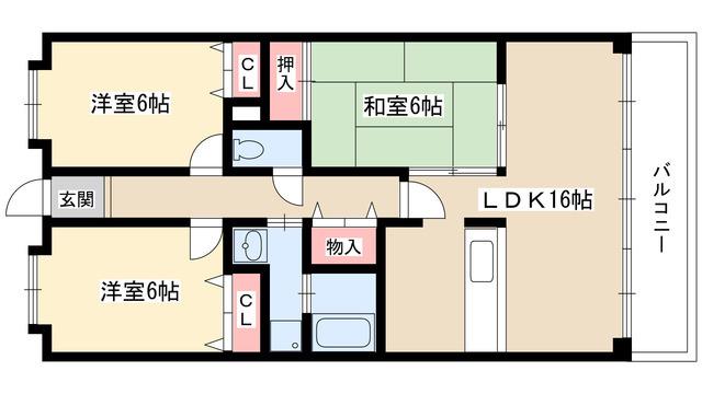 リーフマンショングロリアス(3LDK/4階)の間取り写真
