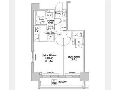 コンフォリア三田イースト(1LDK/10階)の間取り写真
