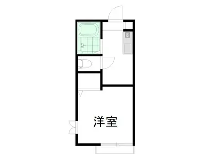 ウィンドウズ(1K/1階)の間取り写真