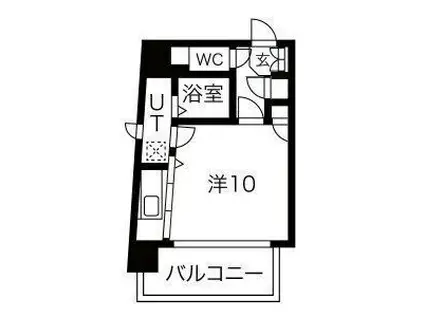 THE DOORS(1K/6階)の間取り写真