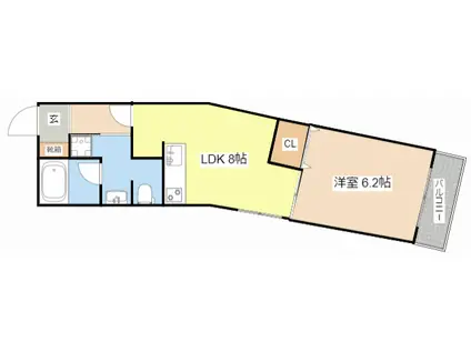 AMBELLIR(1LDK/5階)の間取り写真