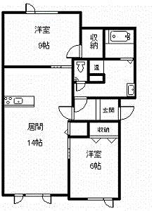 グランステージV(2LDK/2階)の間取り写真