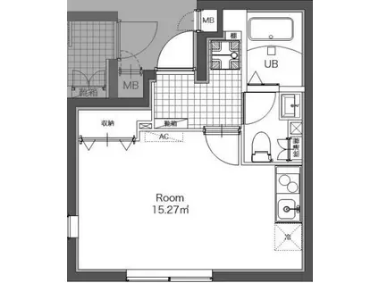 センターコート芝(ワンルーム/5階)の間取り写真