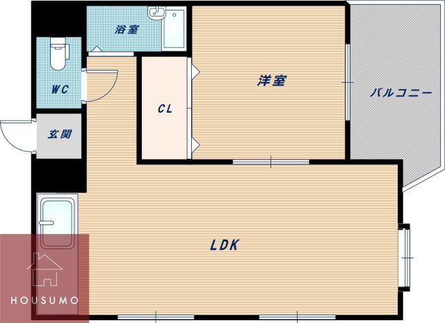 シャトルII(1LDK/2階)の間取り写真