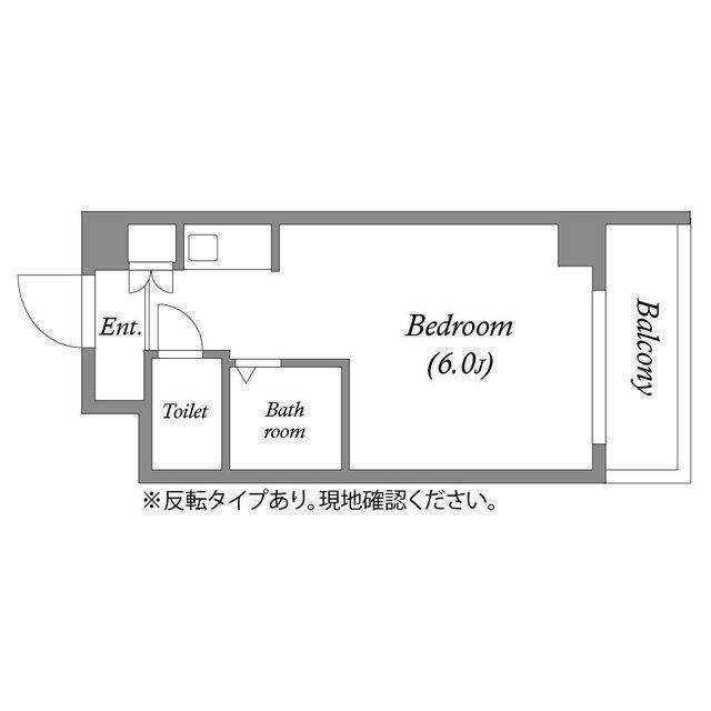 ドミール堺筋本町(ワンルーム/11階)の間取り写真