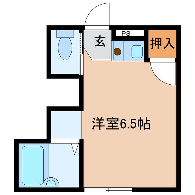 モンパオ21(ワンルーム/1階)の間取り写真