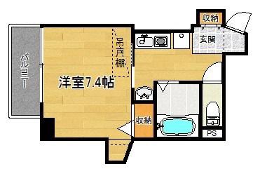 KDXレジデンス西院(1K/11階)の間取り写真