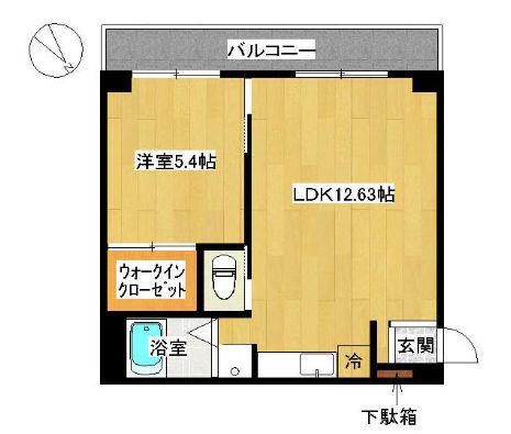 南大塚1丁目(1LDK/2階)の間取り写真