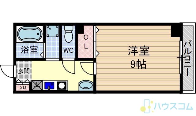 エクセレンスKU(1K/2階)の間取り写真