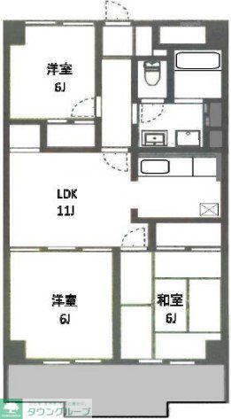 カーサヴェルデ(3LDK/3階)の間取り写真