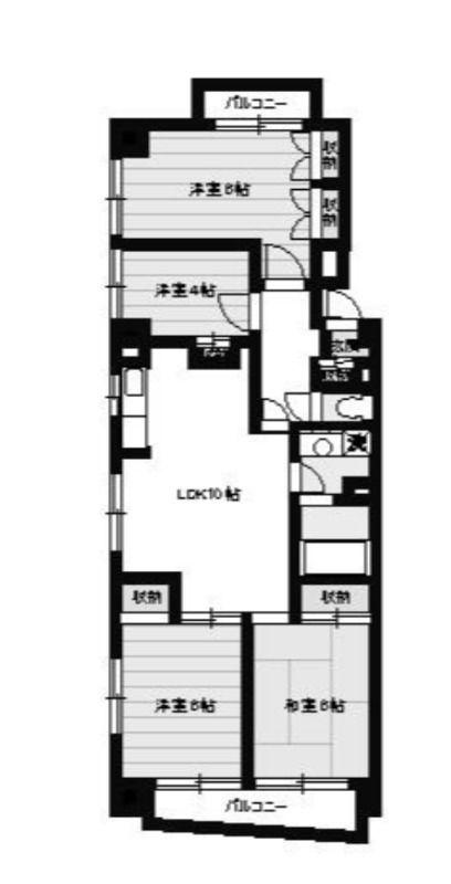 パープルハイム(4LDK/2階)の間取り写真