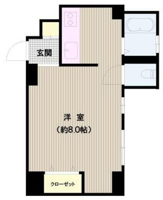 すいーとぴあ本郷(ワンルーム/2階)の間取り写真