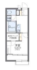 レオパレスコージー幕張(1K/2階)の間取り写真