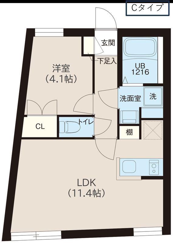 レピュア落合南長崎駅前(1LDK/5階)の間取り写真