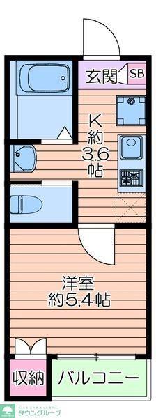 レガーロ・ソラーレ(1K/1階)の間取り写真