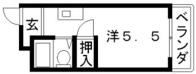 エクセルオリオノ(ワンルーム/4階)の間取り写真