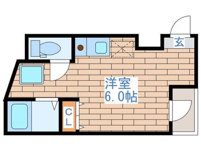 メゾンドポラリス(ワンルーム/3階)の間取り写真