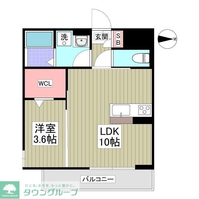 ルミエール観音(1LDK/2階)の間取り写真