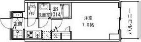 S-RESIDENCE福島ALOVITA(1K/3階)の間取り写真