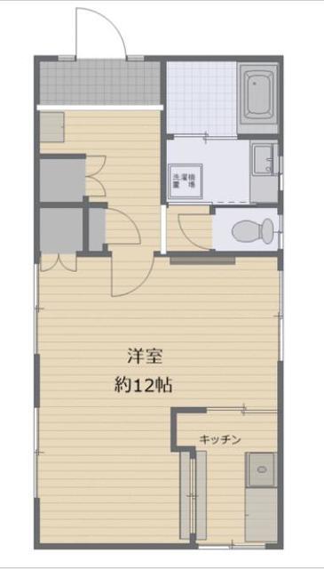 シャルム中央林間(1DK/1階)の間取り写真