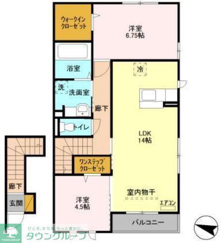 ことぶき弐番館(2LDK/2階)の間取り写真