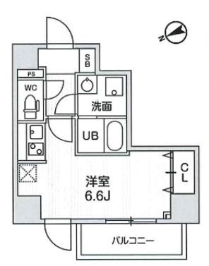 N-STAGE練馬北町(ワンルーム/2階)の間取り写真