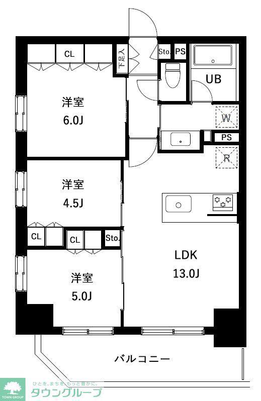 アーバンパーク立石(3LDK/4階)の間取り写真