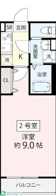 飯山満町3丁目AP(1K/1階)の間取り写真