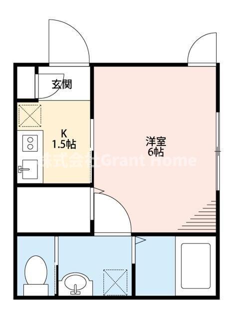 BESTSTAGE入谷1(1K/3階)の間取り写真
