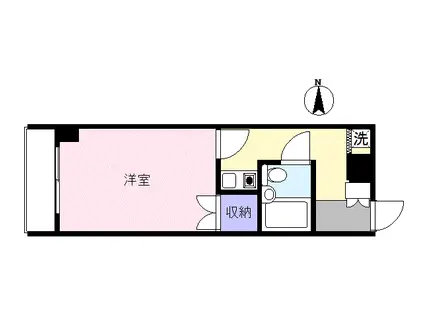 エトワール福島第一(1K/4階)の間取り写真