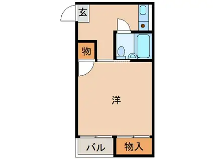 友田町ビル(1K/5階)の間取り写真