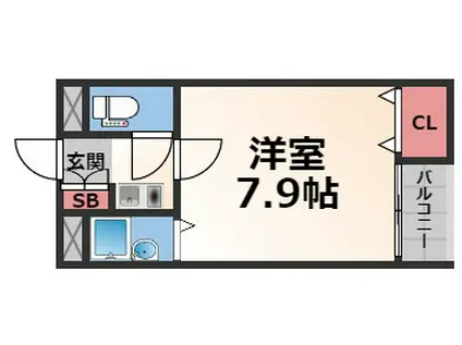 ラポルテじゅじゅ(1K/4階)の間取り写真