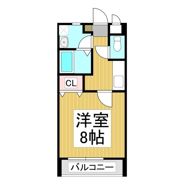 COZY(1K/1階)の間取り写真