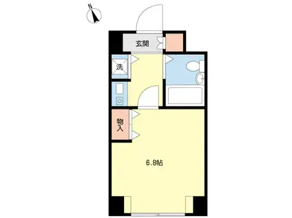 スペースアメニティ梶が谷(1K/3階)の間取り写真