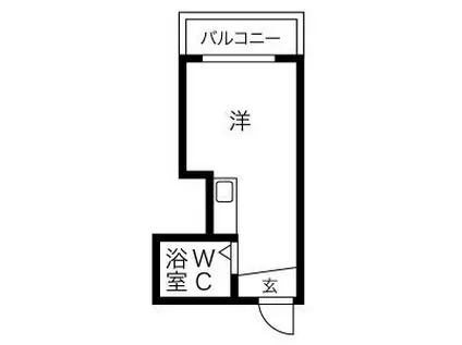 JPアパートメント守口IV(ワンルーム/4階)の間取り写真