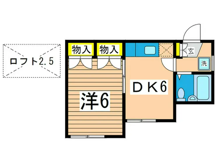 レオパレス森崎II 1階階 間取り