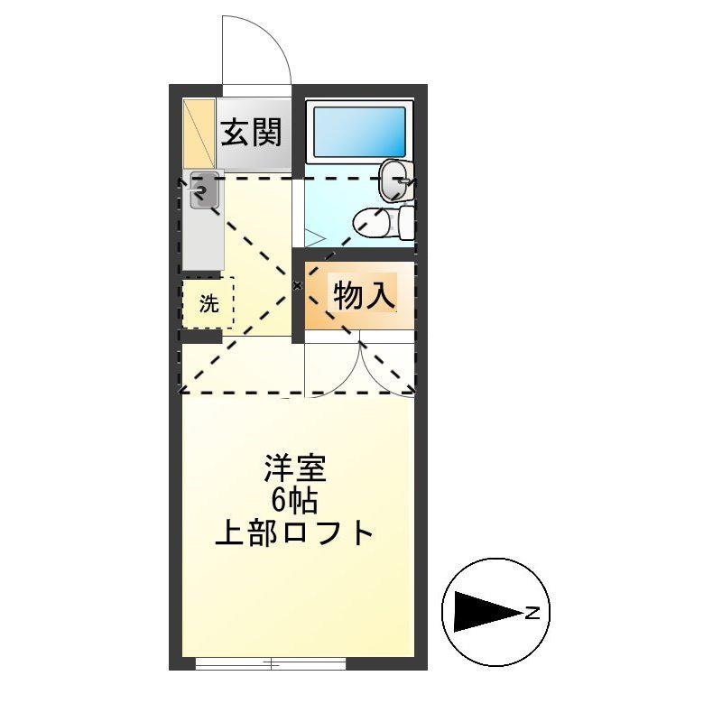 セフィールエウレカ(ワンルーム/2階)の間取り写真