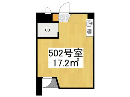 カルチャープリズム妙高(ワンルーム/4階)の間取り写真