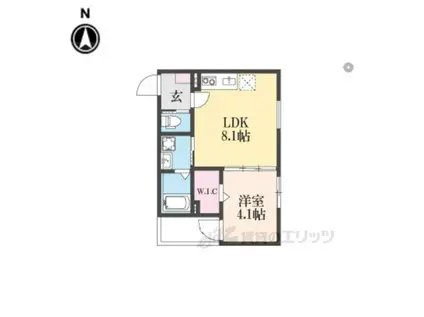 F ASECIA CANALE(1LDK/3階)の間取り写真