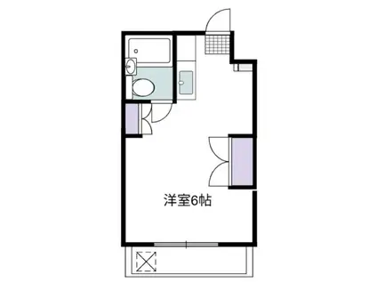 モンテヴェール(ワンルーム/1階)の間取り写真