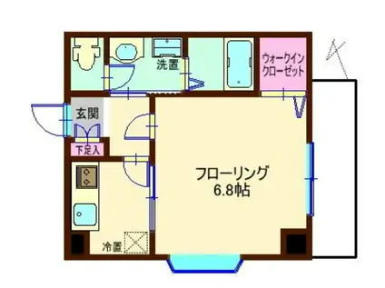 メゾンクラッソ(1K/3階)の間取り写真