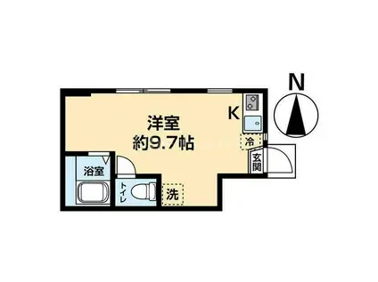 MQUARTO獨協大学前(ワンルーム/1階)の間取り写真